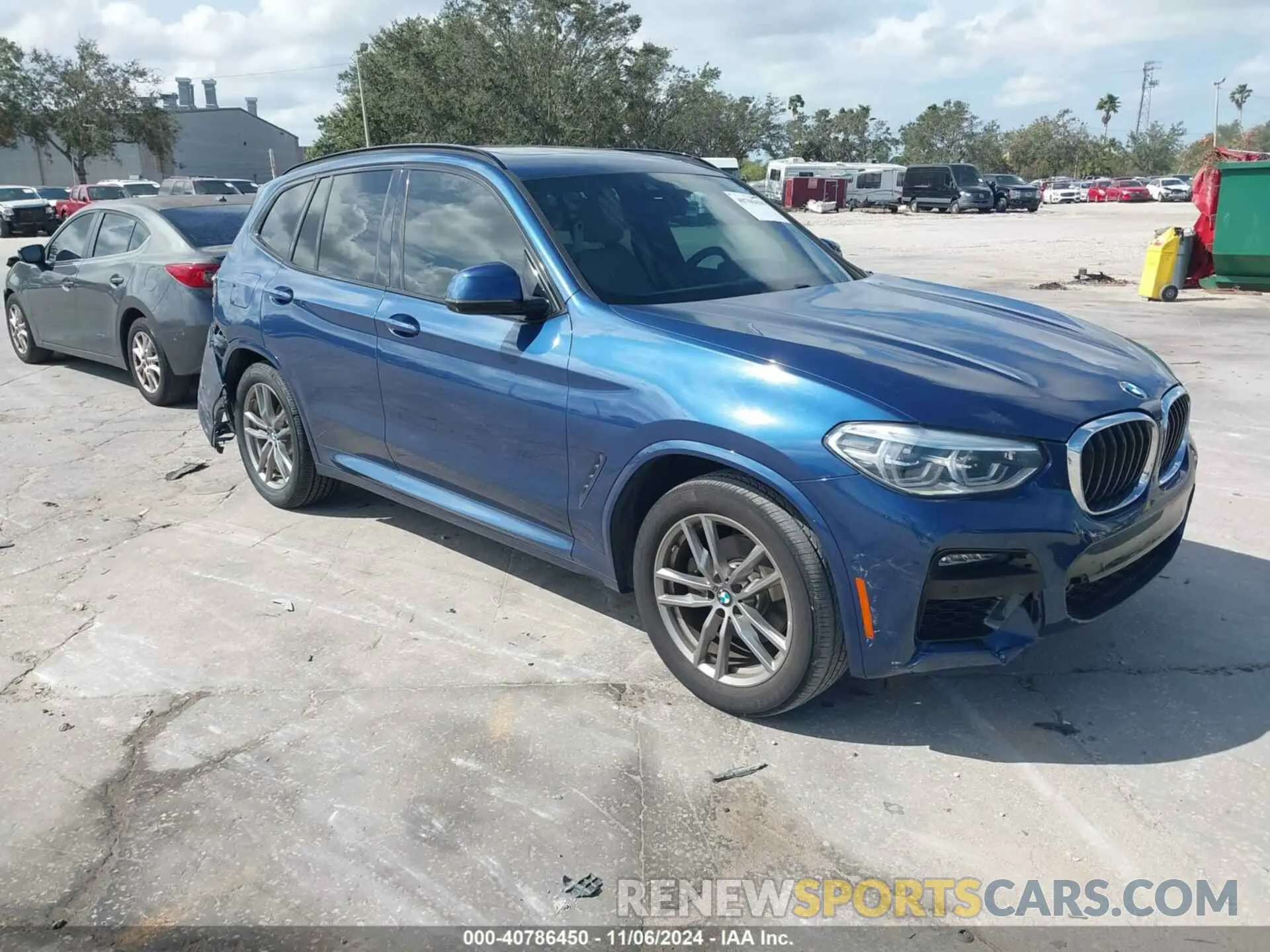 1 Photograph of a damaged car 5UXTY3C05L9C54274 BMW X3 2020