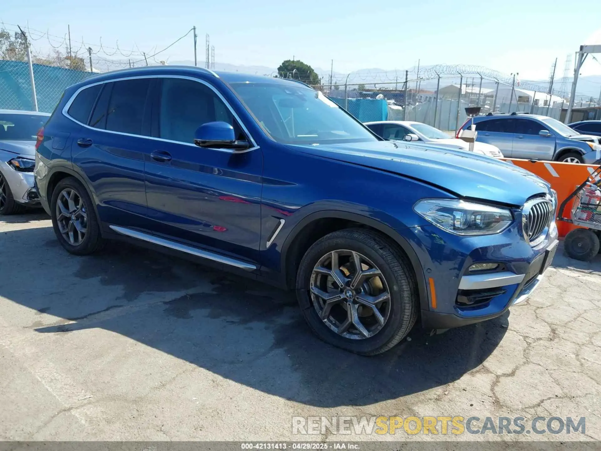 1 Фотография поврежденного автомобиля 5UXTY3C05L9D42497 BMW X3 2020