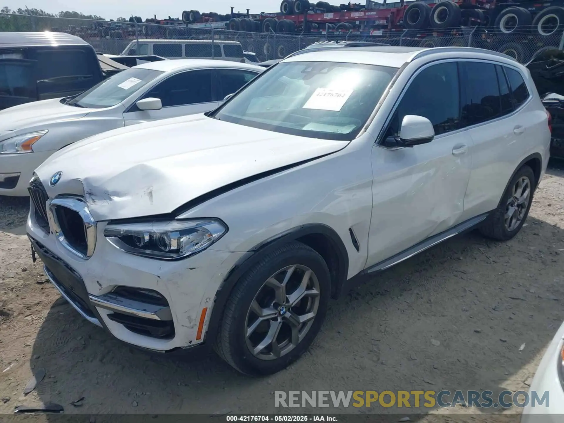 2 Photograph of a damaged car 5UXTY3C07L9D60449 BMW X3 2020