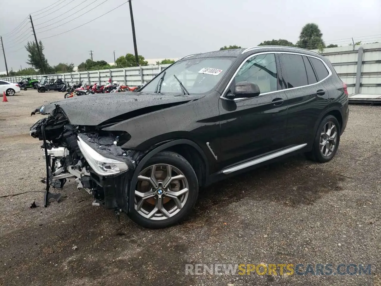 1 Photograph of a damaged car 5UXTY3C09LLU72170 BMW X3 2020