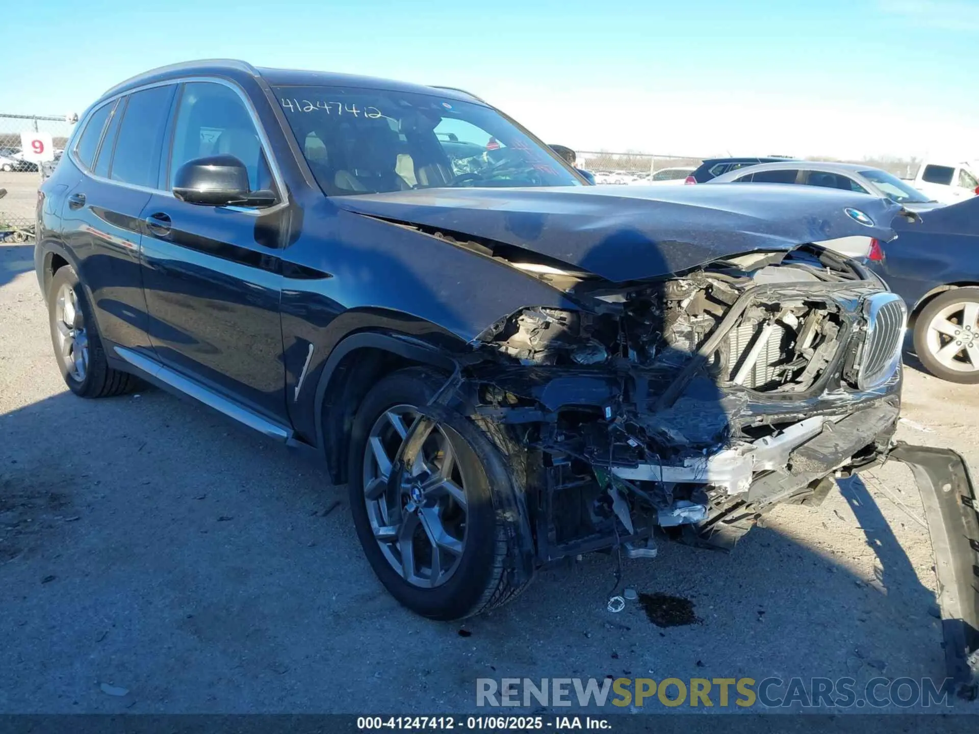 1 Photograph of a damaged car 5UXTY3C0XL9B25530 BMW X3 2020