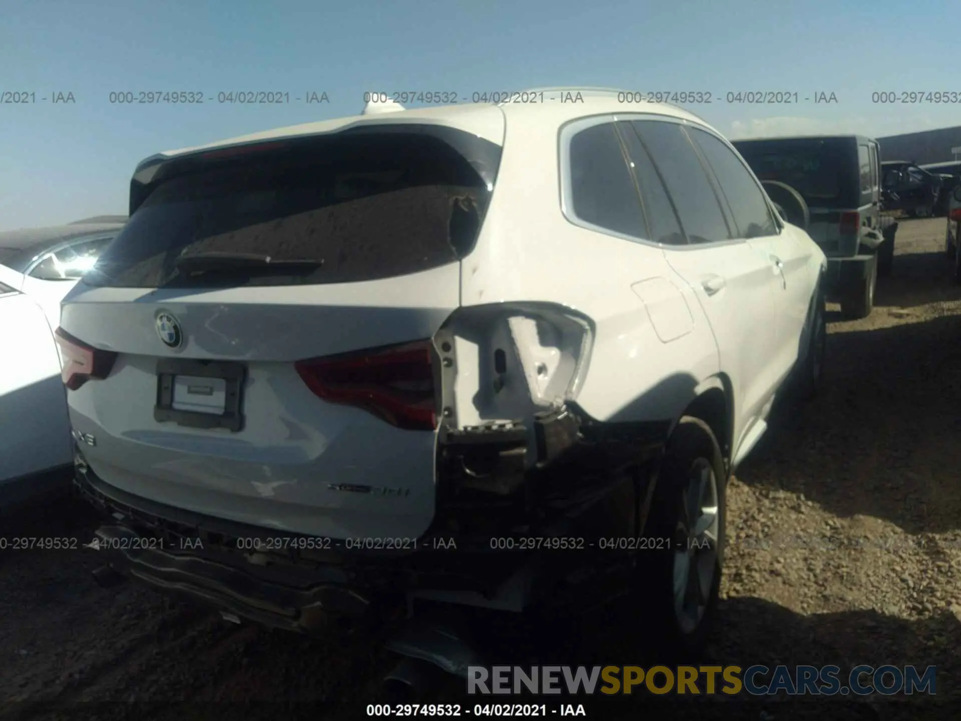 4 Photograph of a damaged car 5UXTY3C0XLLU72081 BMW X3 2020