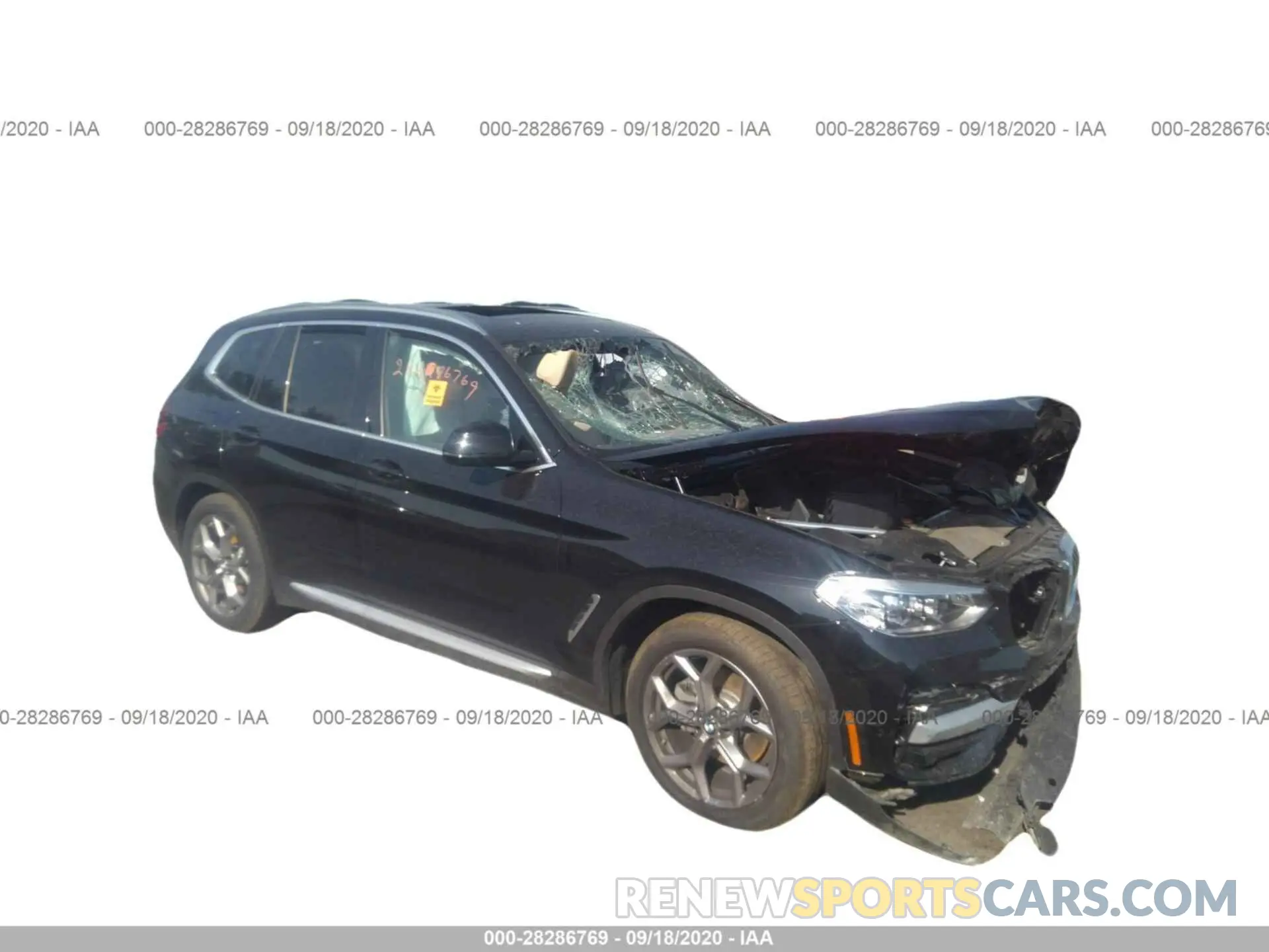 1 Photograph of a damaged car 5UXTY5C00L9B76031 BMW X3 2020