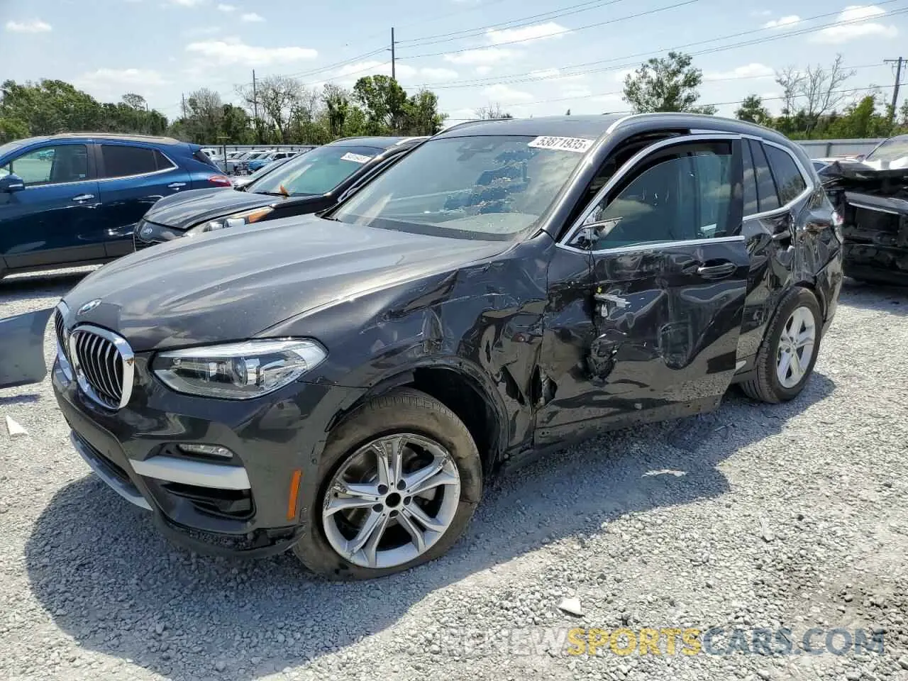1 Фотография поврежденного автомобиля 5UXTY5C03LLT37004 BMW X3 2020