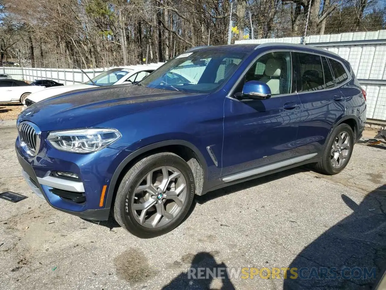 1 Фотография поврежденного автомобиля 5UXTY5C07L9D65002 BMW X3 2020