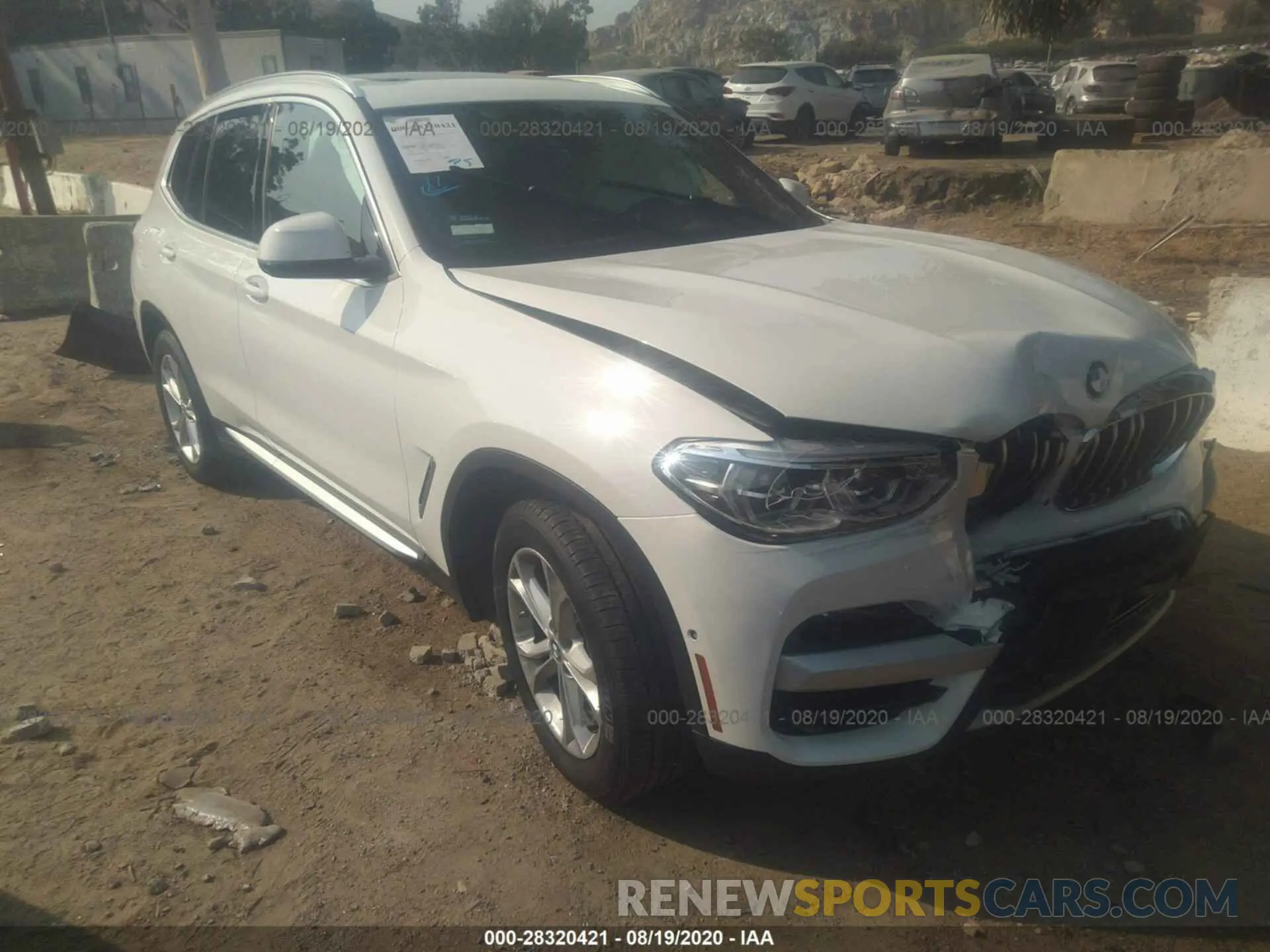 1 Photograph of a damaged car 5UXTY5C07LLT38026 BMW X3 2020