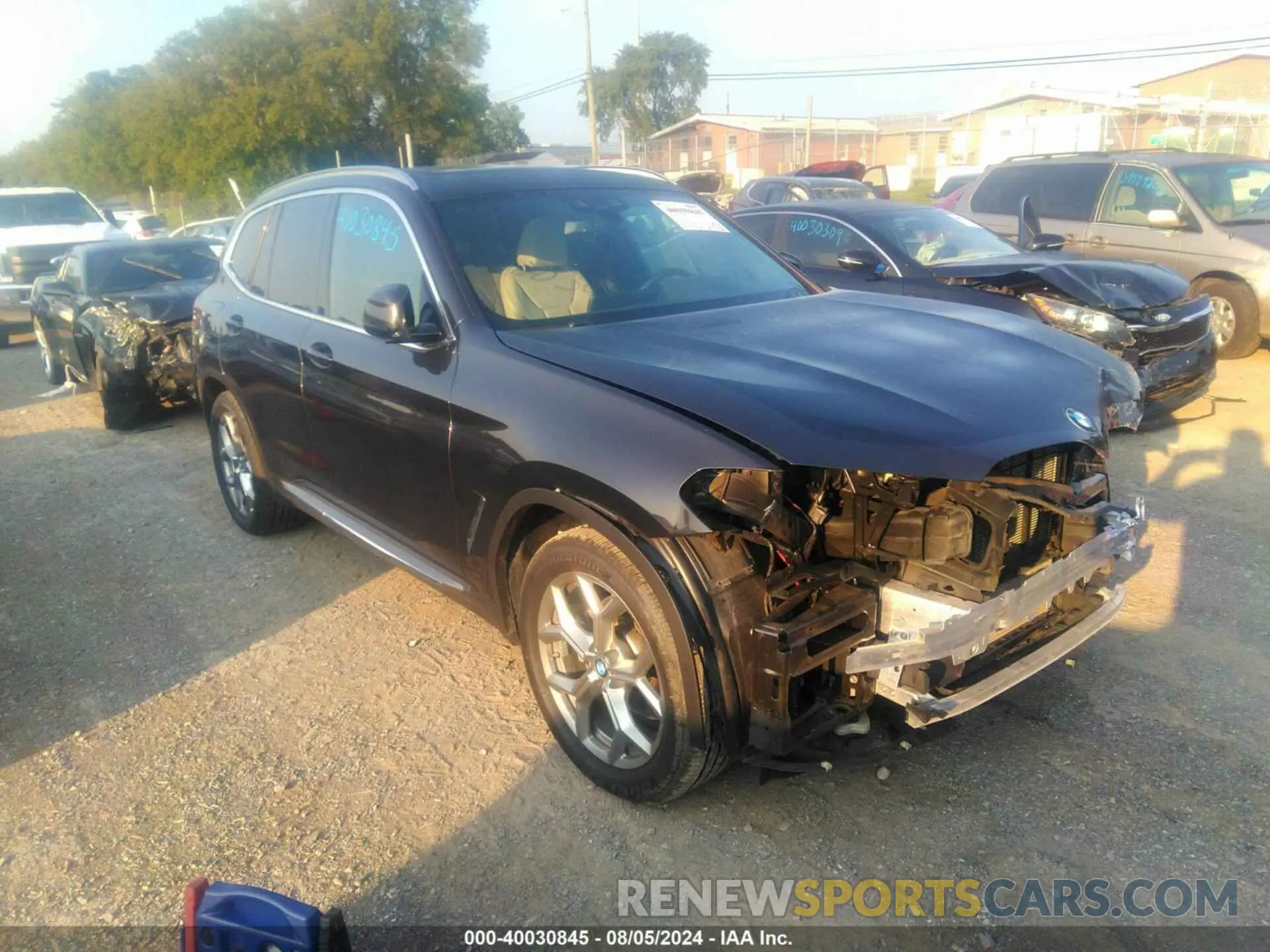 1 Photograph of a damaged car 5UXTY5C09L9D66653 BMW X3 2020