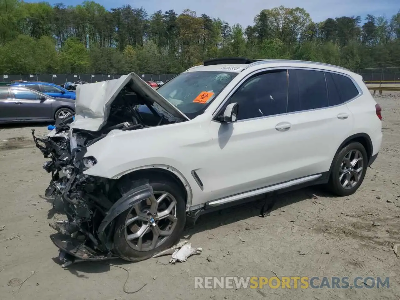 1 Фотография поврежденного автомобиля 5UXTY5C09LLT33023 BMW X3 2020