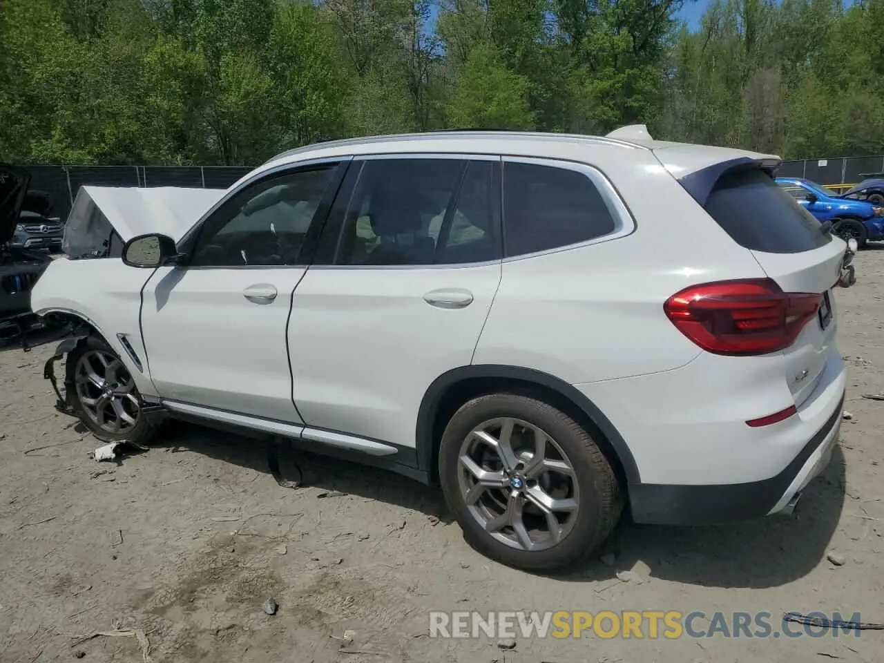 2 Фотография поврежденного автомобиля 5UXTY5C09LLT33023 BMW X3 2020