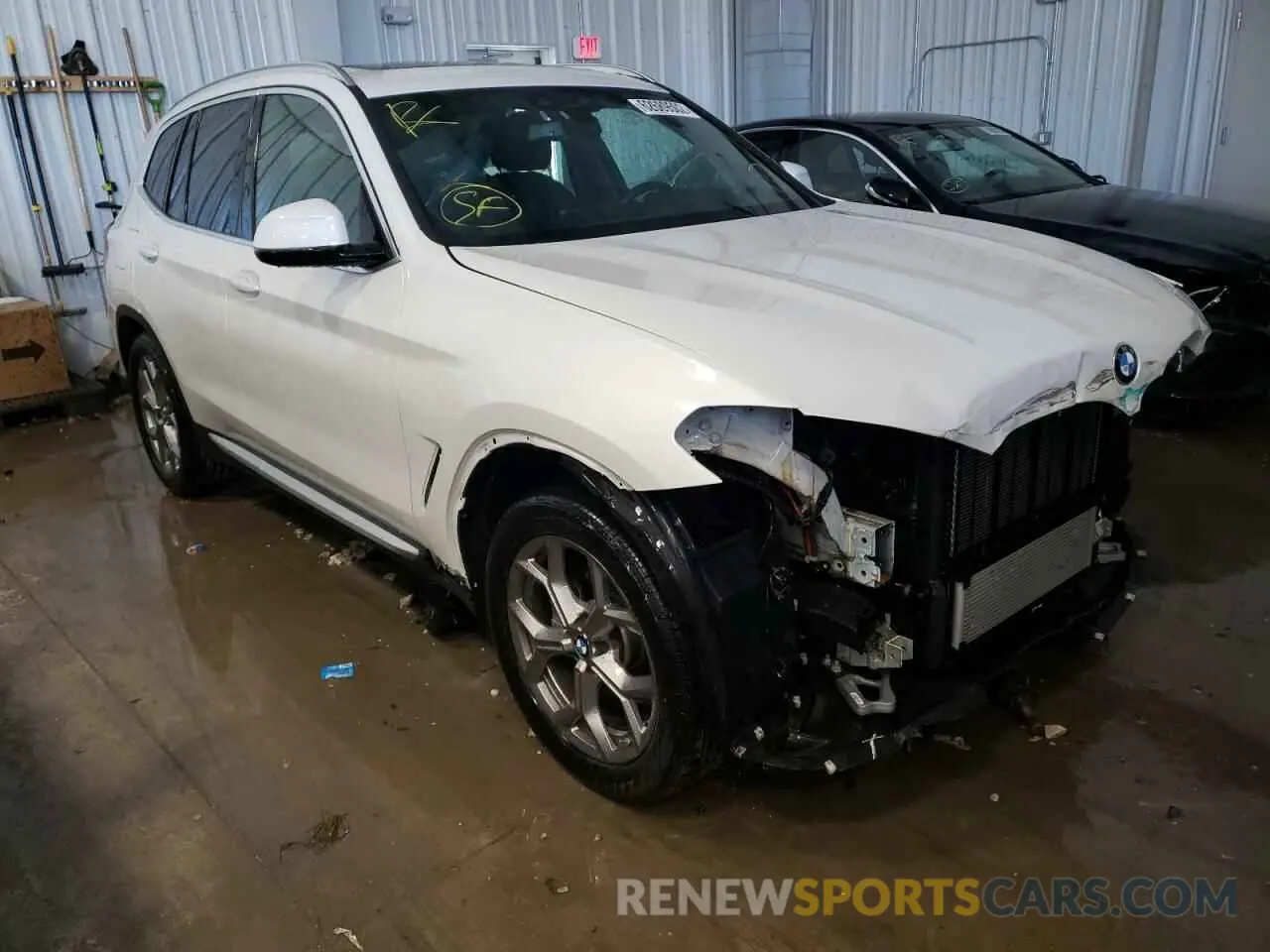 1 Photograph of a damaged car 5UXTY5C0XL9D42782 BMW X3 2020