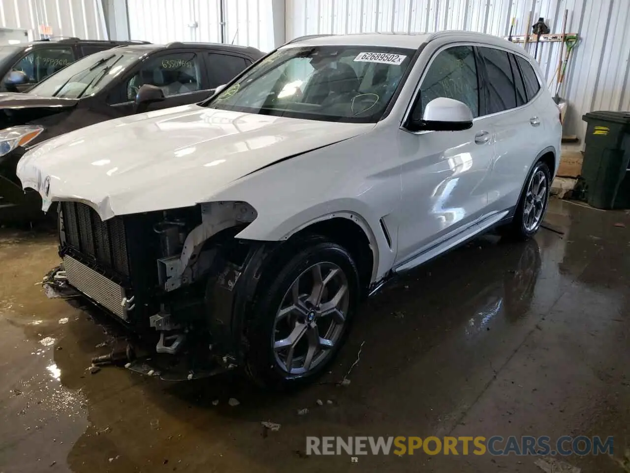2 Photograph of a damaged car 5UXTY5C0XL9D42782 BMW X3 2020