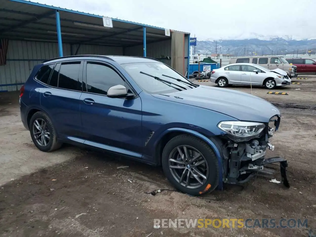4 Фотография поврежденного автомобиля 5UXTY9C04L9B39734 BMW X3 2020
