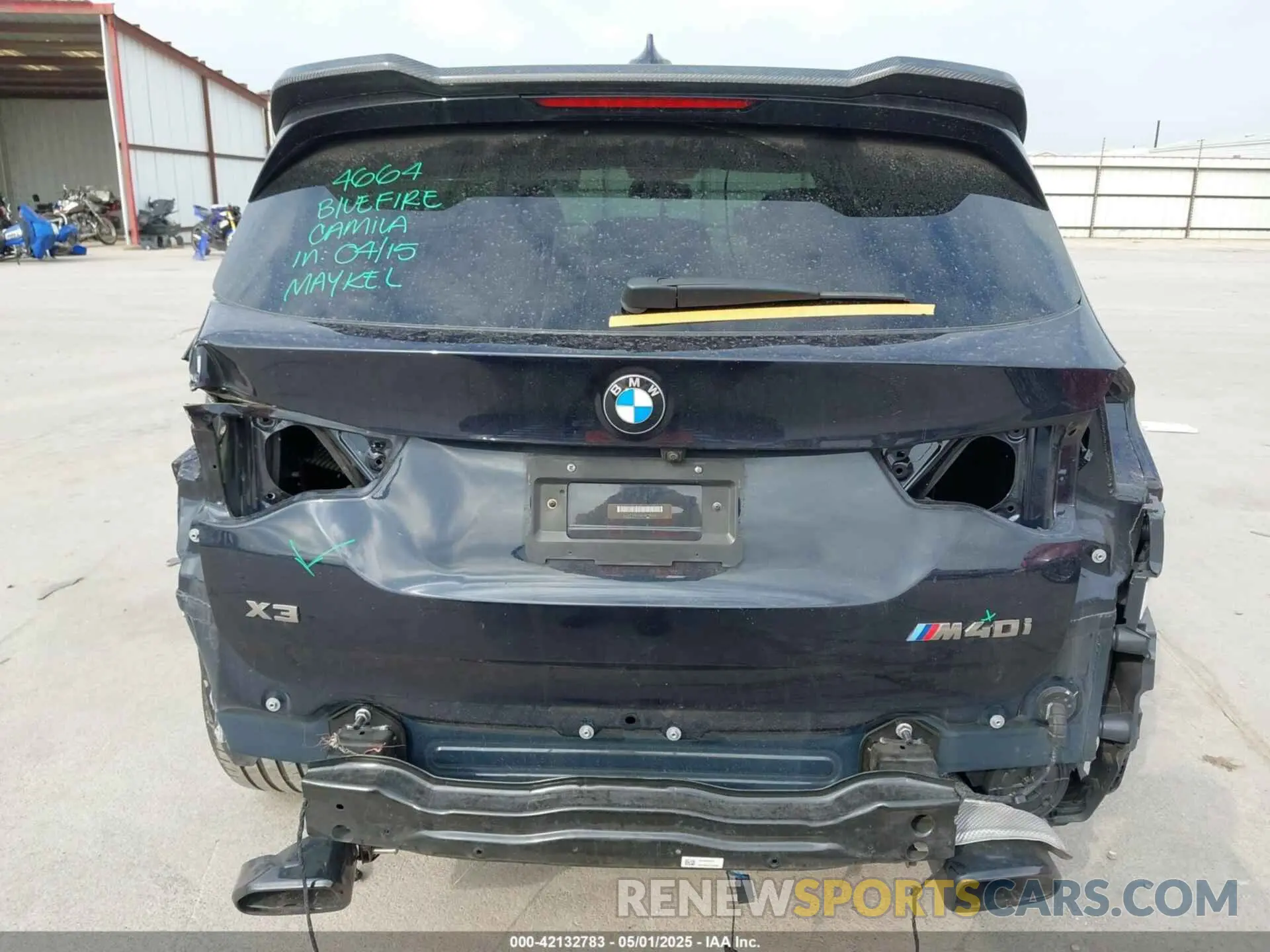 16 Фотография поврежденного автомобиля 5UXTY9C04L9C19082 BMW X3 2020
