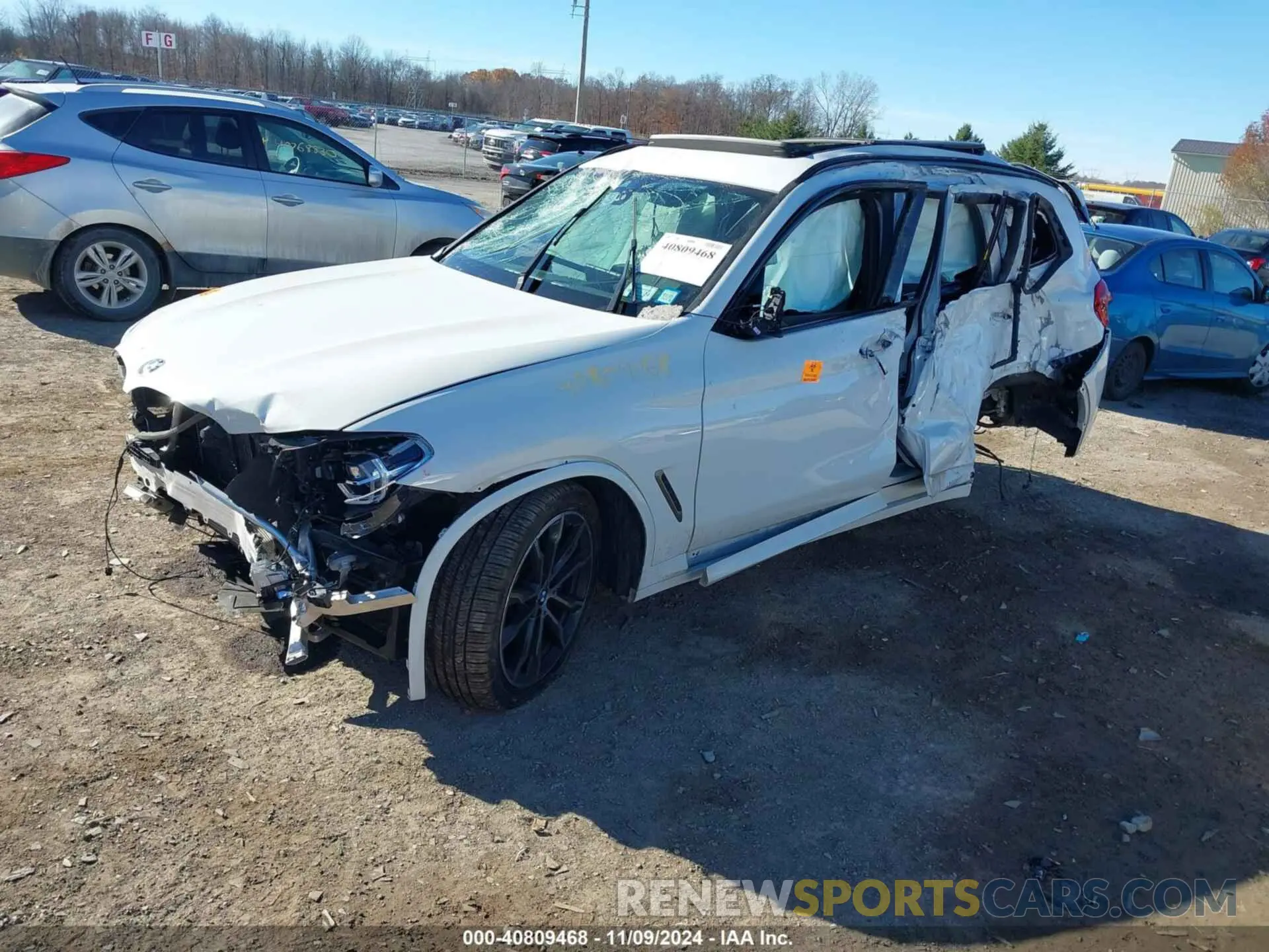 2 Photograph of a damaged car 5UXTY9C07LL304627 BMW X3 2020