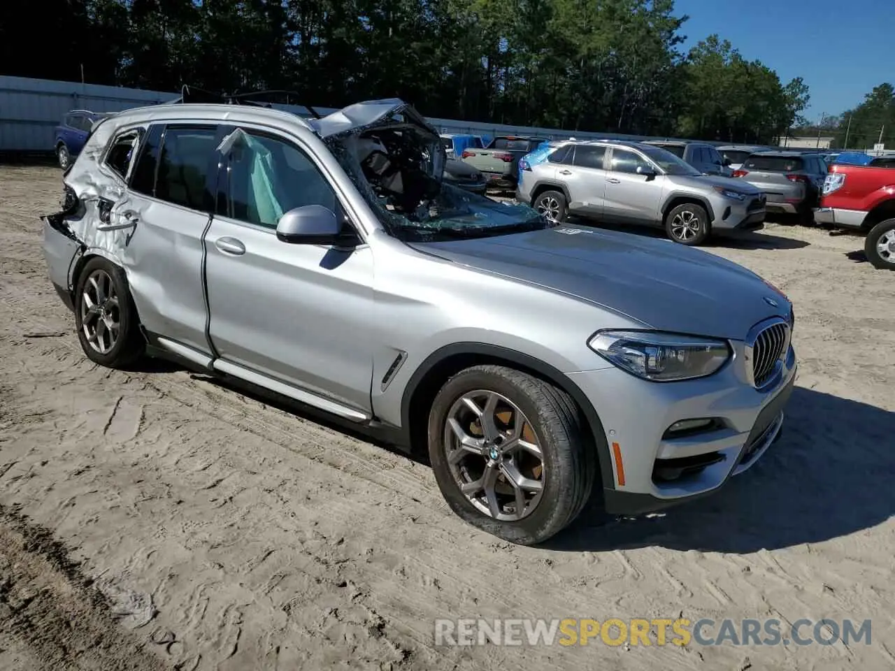 4 Фотография поврежденного автомобиля 5UXTS1C00M9E14570 BMW X3 2021