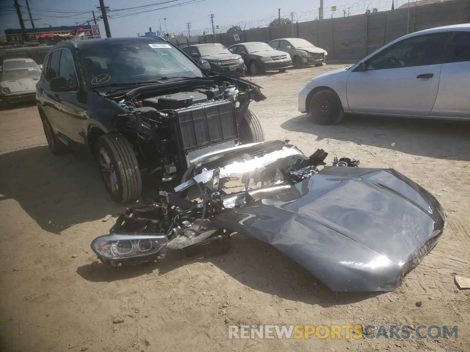 1 Photograph of a damaged car 5UXTY3C01M9F31360 BMW X3 2021