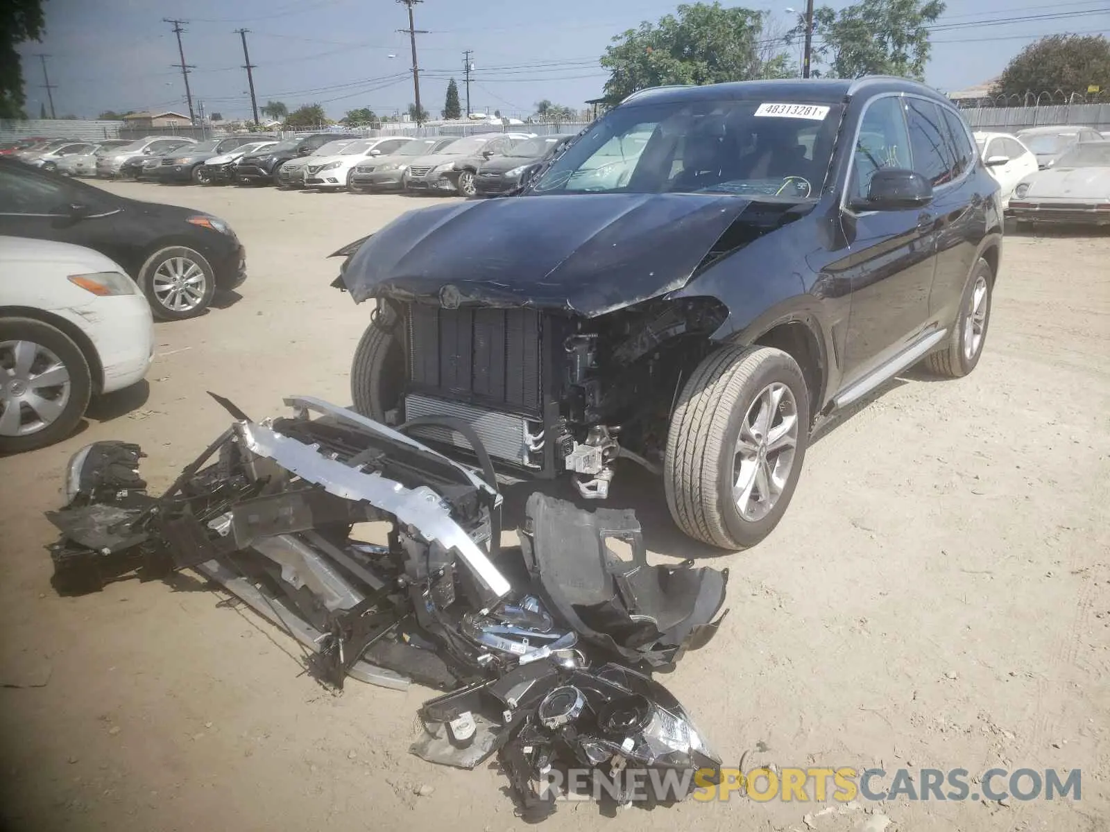 2 Photograph of a damaged car 5UXTY3C01M9F31360 BMW X3 2021
