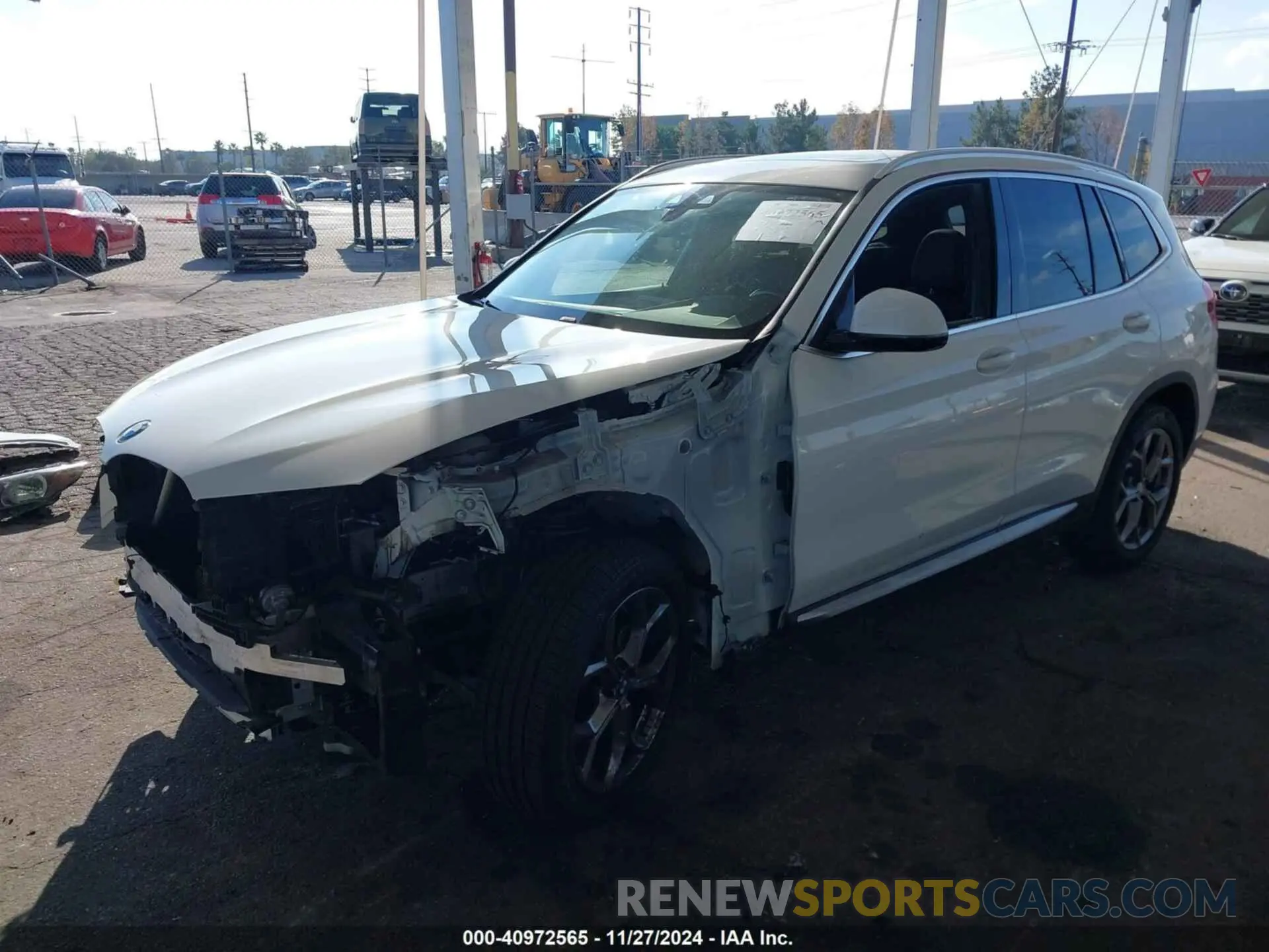 2 Photograph of a damaged car 5UXTY3C01M9G15095 BMW X3 2021