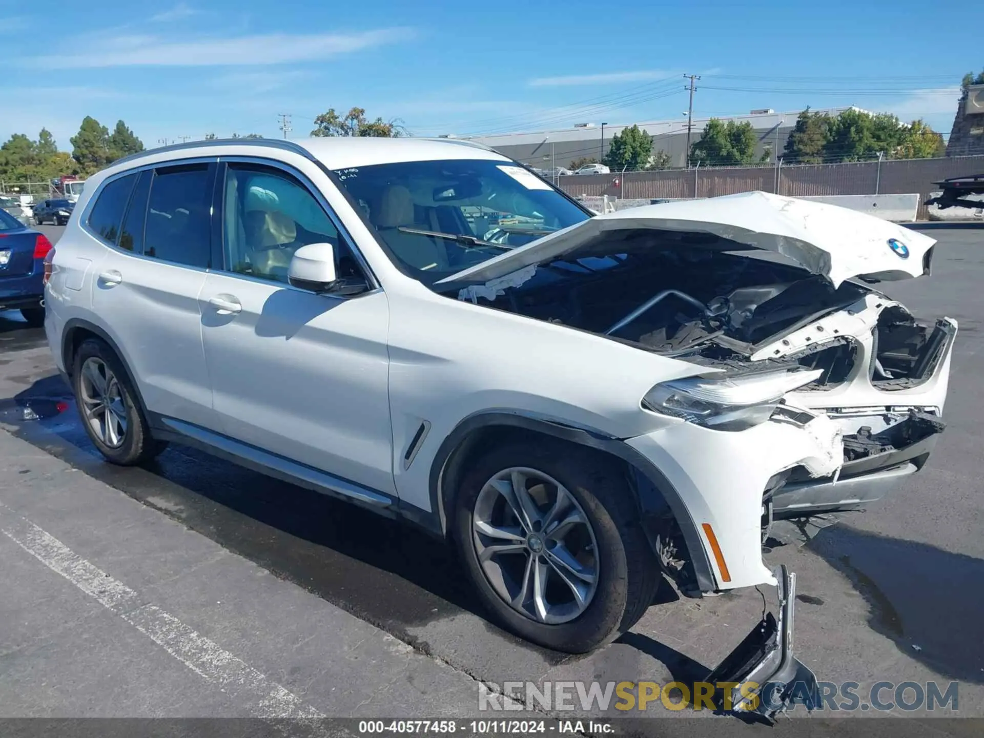 1 Photograph of a damaged car 5UXTY3C02M9F00179 BMW X3 2021