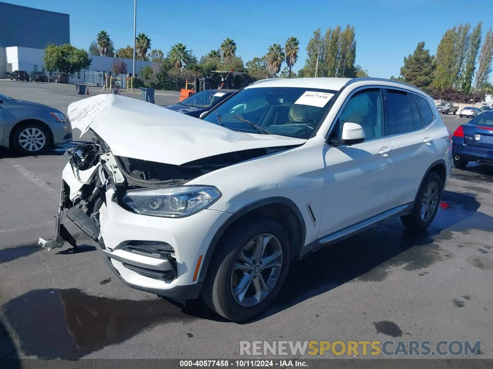 2 Photograph of a damaged car 5UXTY3C02M9F00179 BMW X3 2021