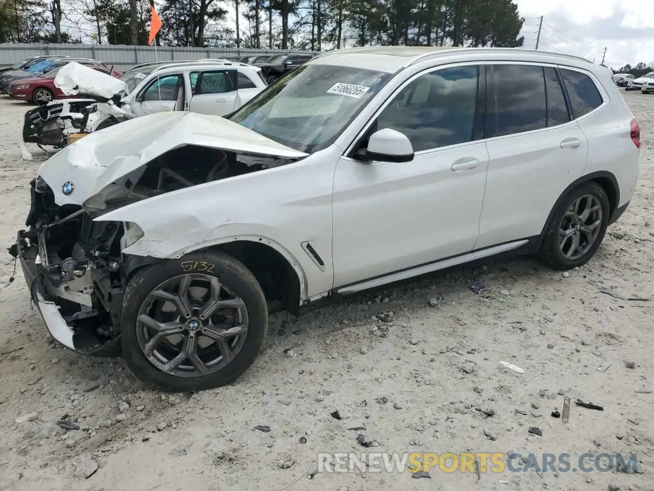1 Photograph of a damaged car 5UXTY3C02M9H22138 BMW X3 2021