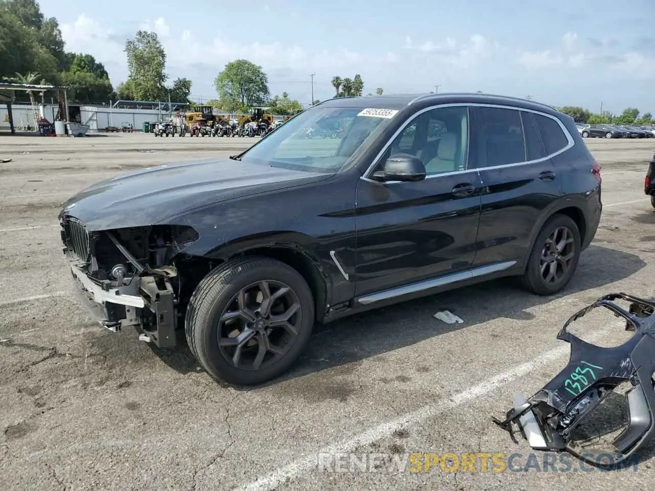 1 Фотография поврежденного автомобиля 5UXTY3C02M9H48593 BMW X3 2021