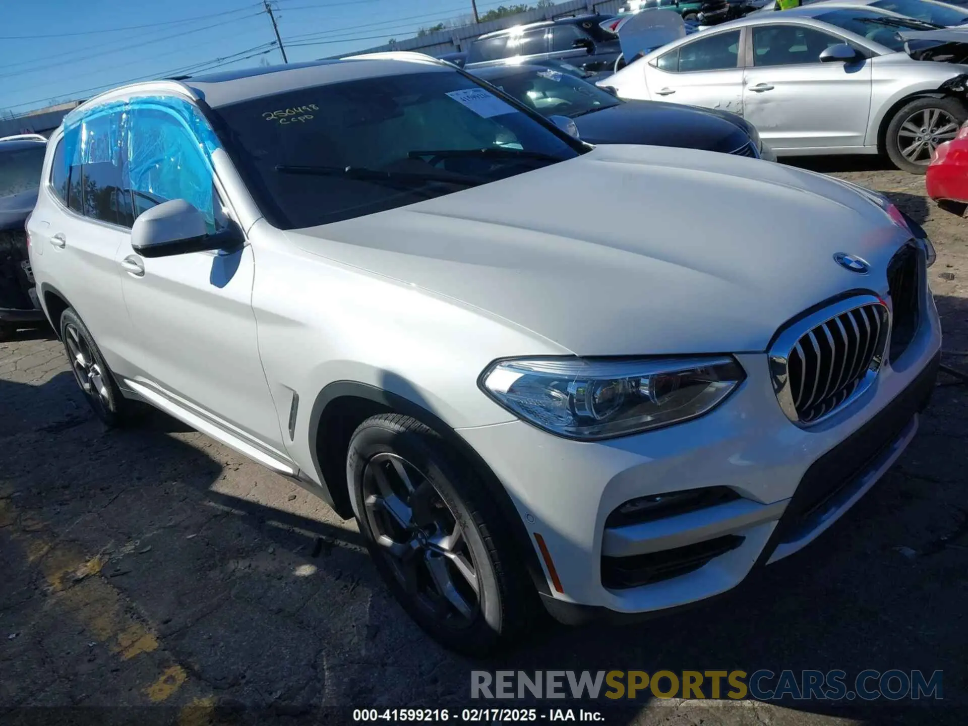 1 Фотография поврежденного автомобиля 5UXTY3C03M9H57528 BMW X3 2021