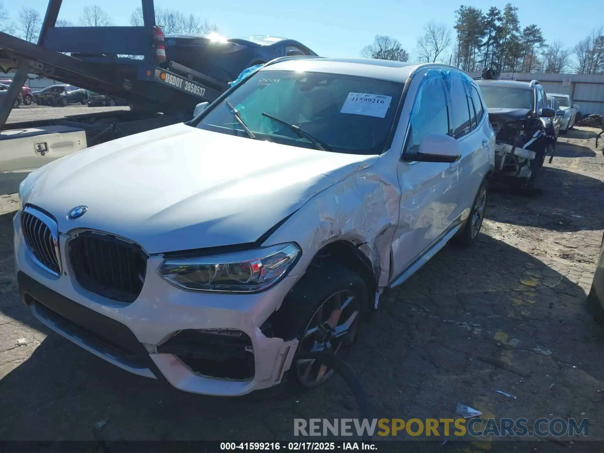 2 Фотография поврежденного автомобиля 5UXTY3C03M9H57528 BMW X3 2021