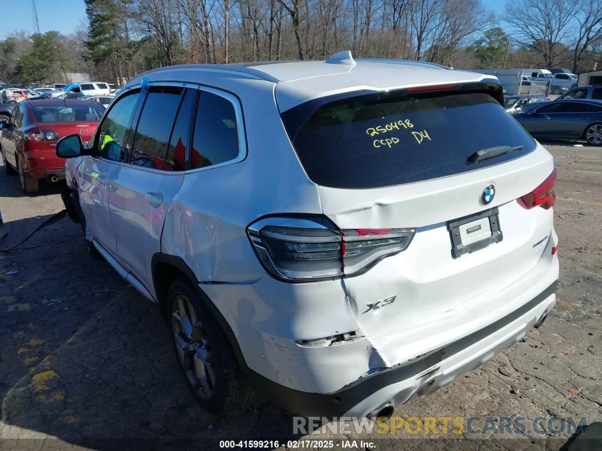 3 Фотография поврежденного автомобиля 5UXTY3C03M9H57528 BMW X3 2021