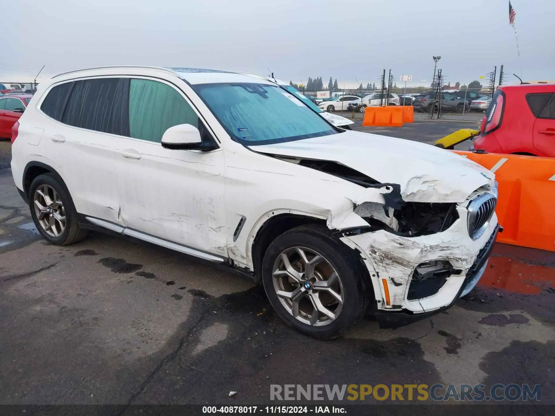 1 Photograph of a damaged car 5UXTY3C05M9H24837 BMW X3 2021