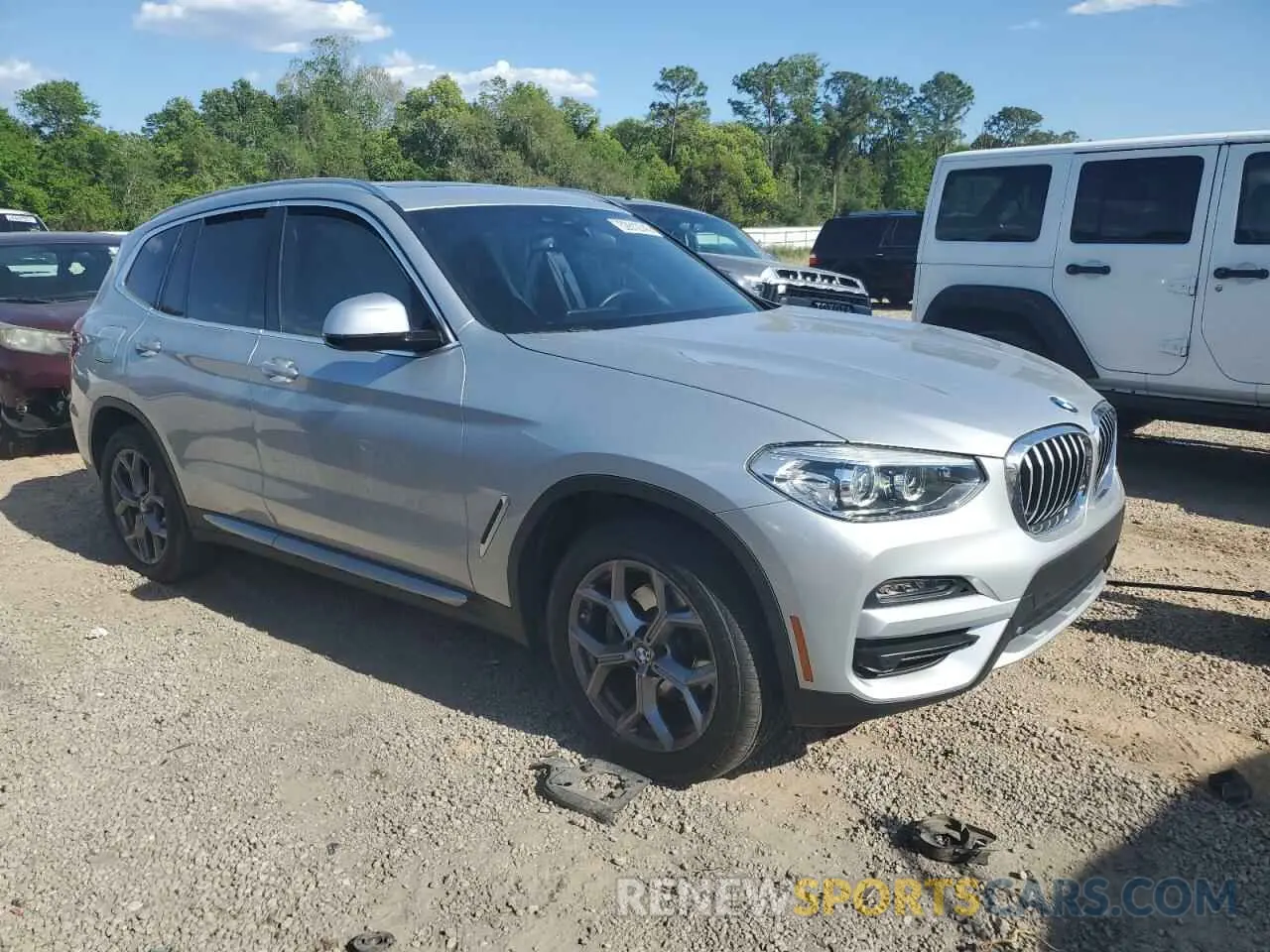 4 Фотография поврежденного автомобиля 5UXTY3C06M9H57474 BMW X3 2021