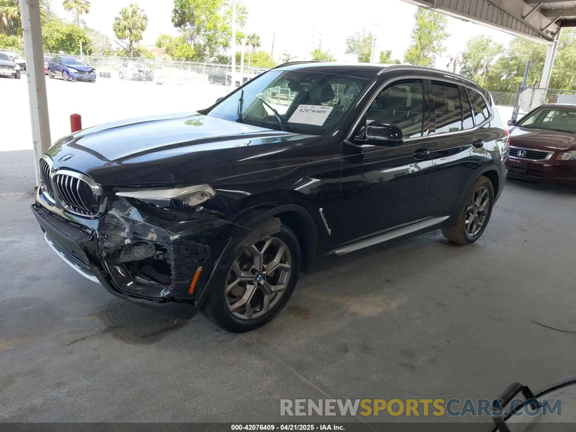 2 Фотография поврежденного автомобиля 5UXTY3C06M9H80074 BMW X3 2021