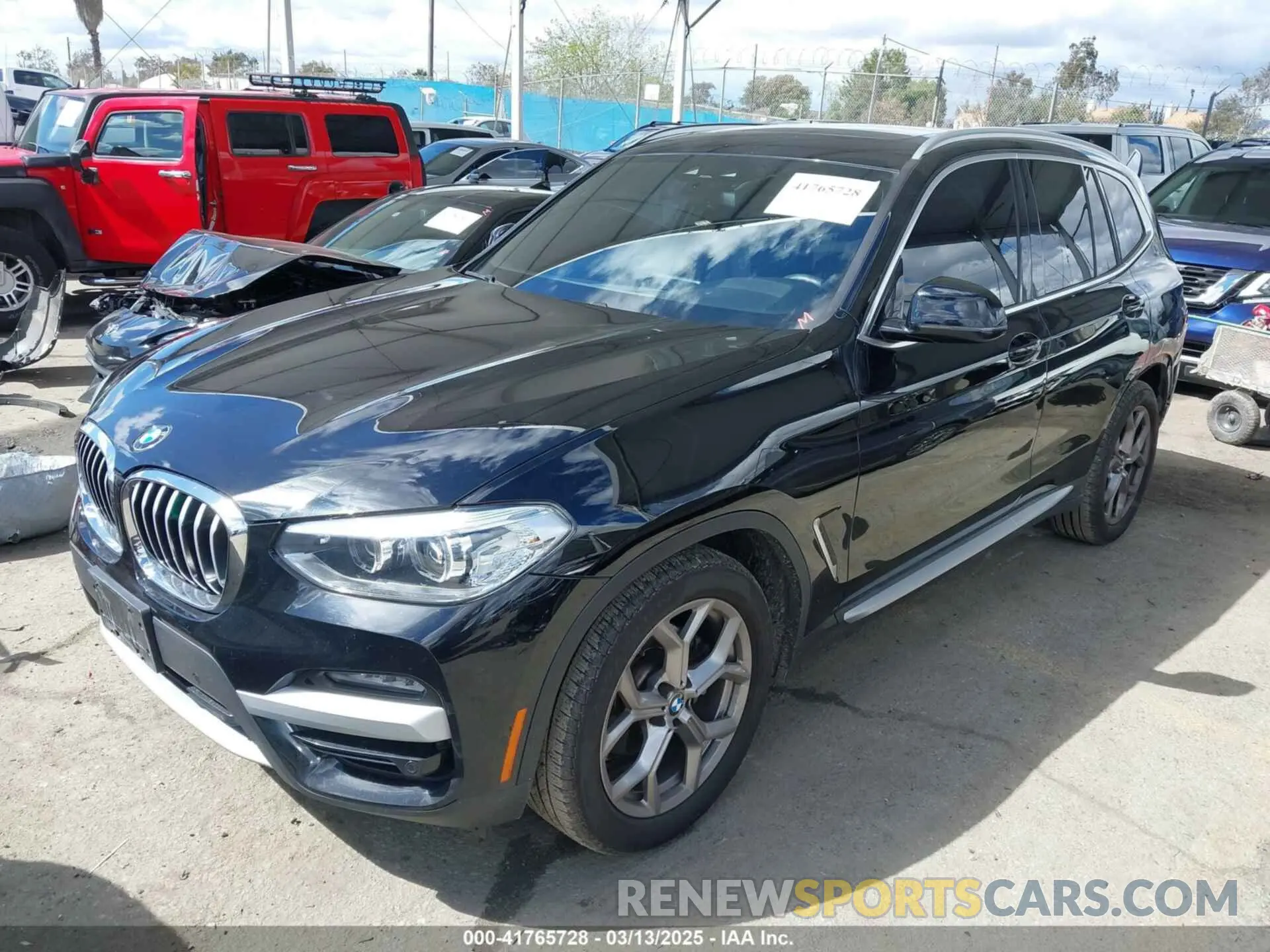 2 Фотография поврежденного автомобиля 5UXTY3C07M9G14775 BMW X3 2021