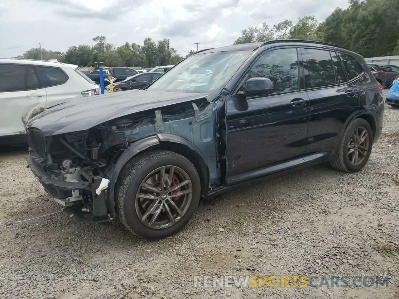 1 Photograph of a damaged car 5UXTY3C08M9H09944 BMW X3 2021