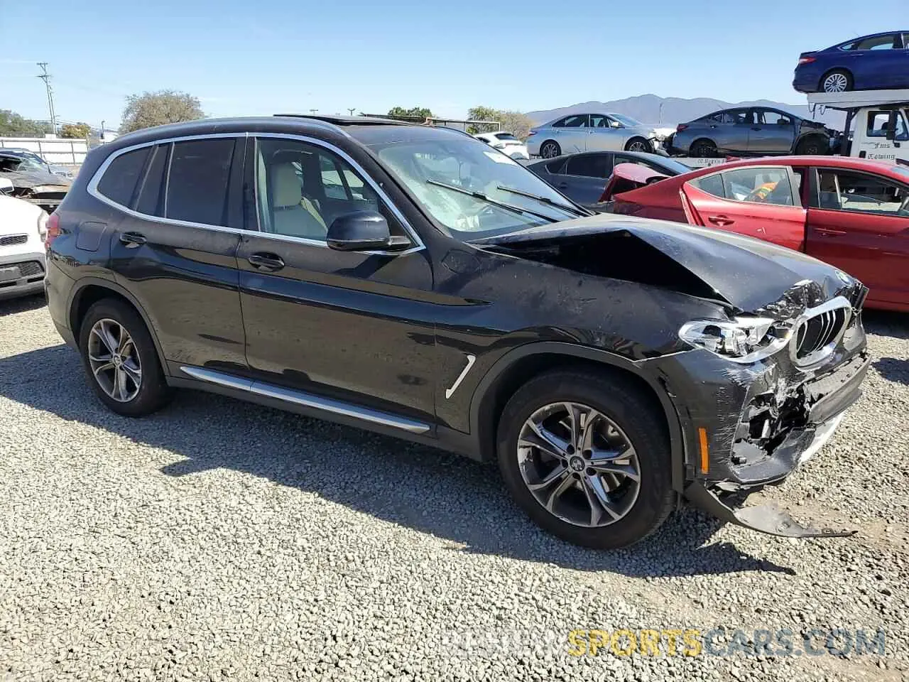 4 Photograph of a damaged car 5UXTY3C08M9H37484 BMW X3 2021