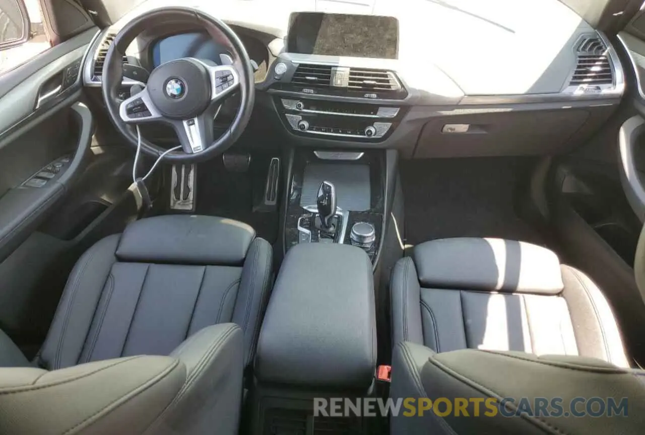 8 Фотография поврежденного автомобиля 5UXTY3C08M9H92792 BMW X3 2021