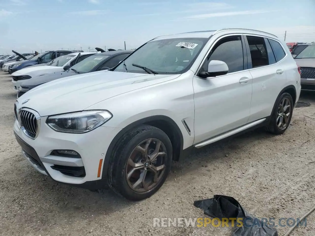 1 Photograph of a damaged car 5UXTY3C09M9F98756 BMW X3 2021