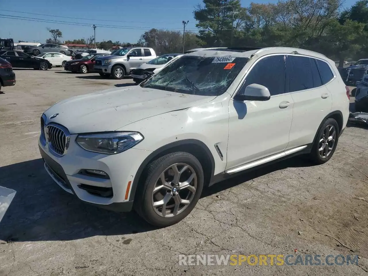 1 Фотография поврежденного автомобиля 5UXTY5C00M9D90504 BMW X3 2021