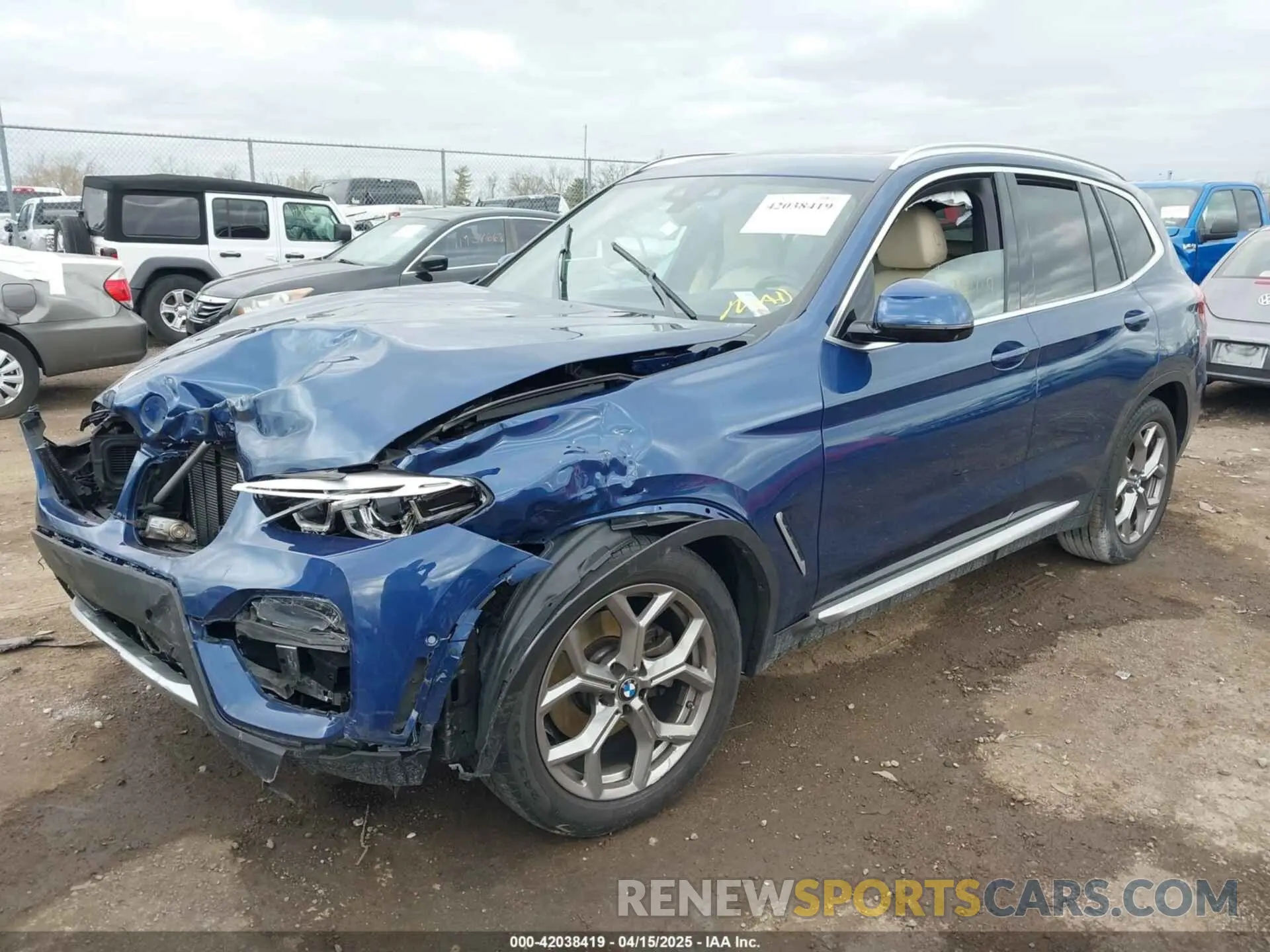 2 Photograph of a damaged car 5UXTY5C01M9E42951 BMW X3 2021
