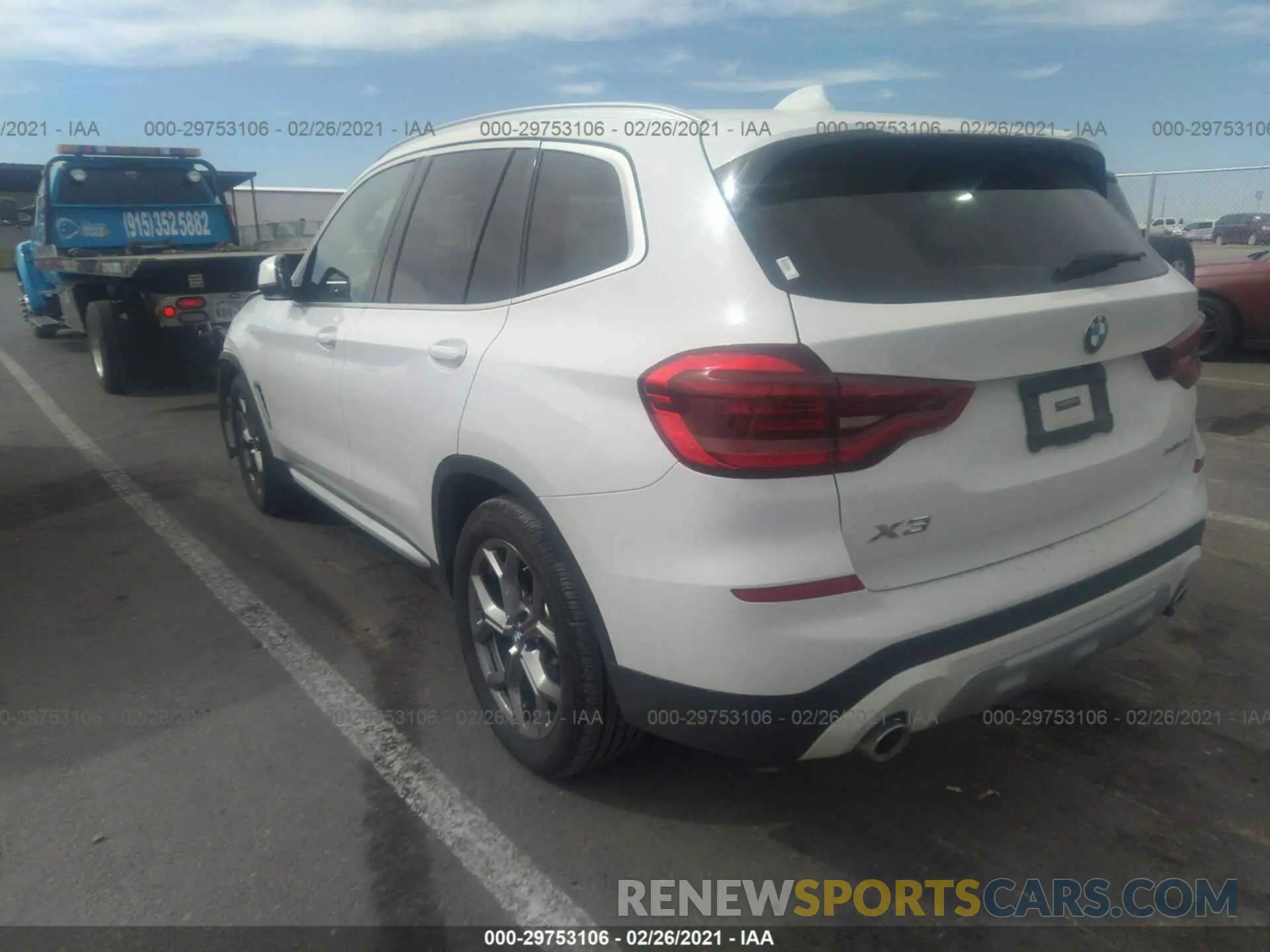 3 Photograph of a damaged car 5UXTY5C01M9F12545 BMW X3 2021