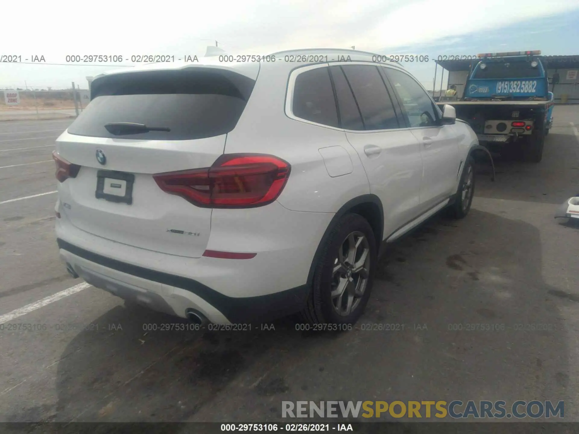 4 Photograph of a damaged car 5UXTY5C01M9F12545 BMW X3 2021