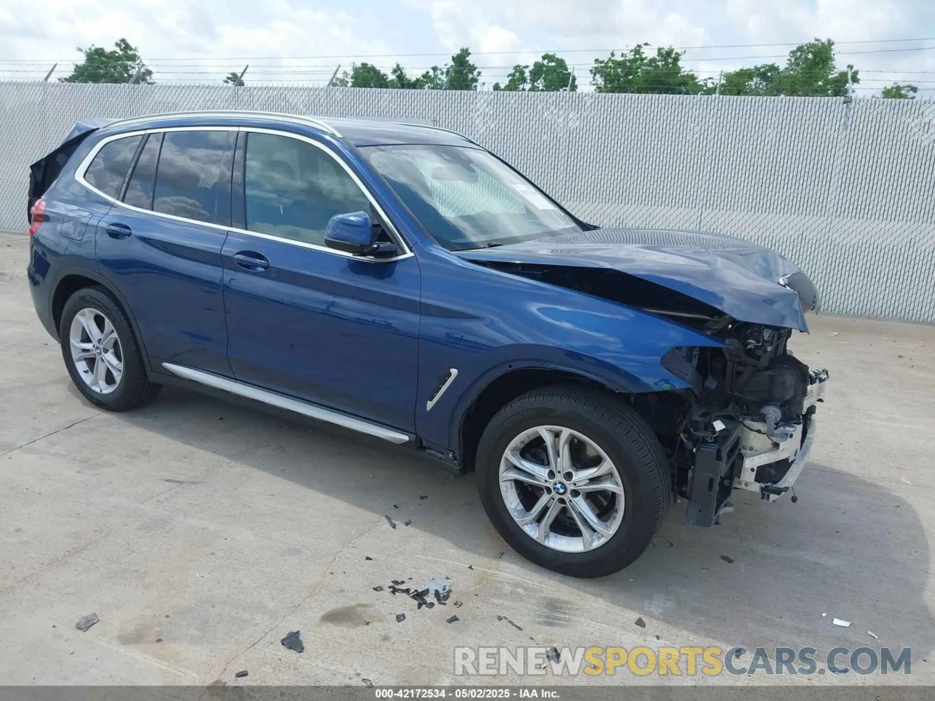 1 Фотография поврежденного автомобиля 5UXTY5C02M9G01198 BMW X3 2021