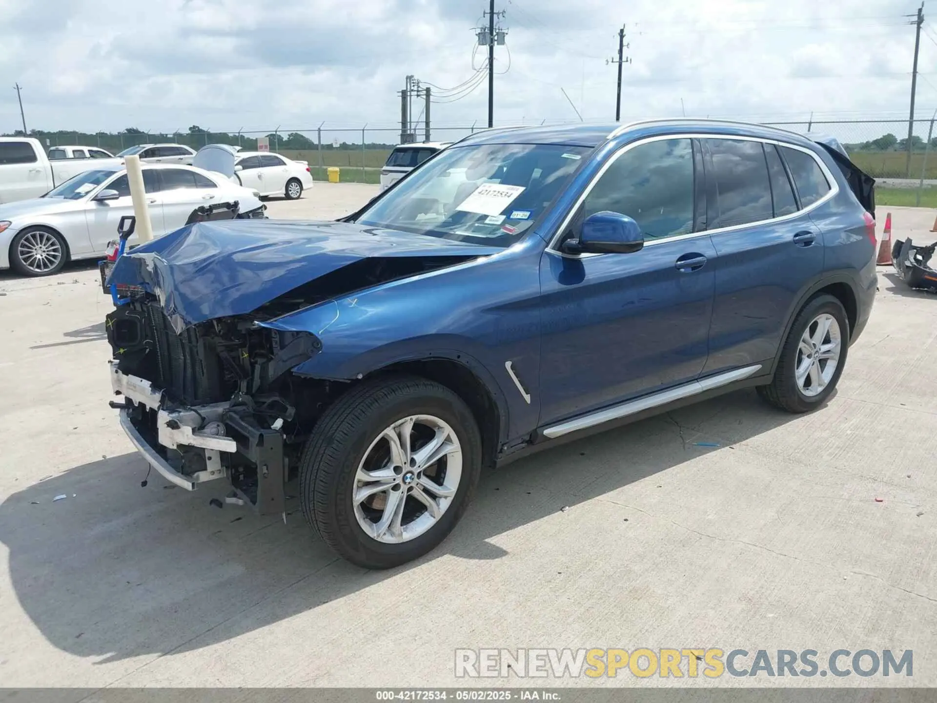 2 Фотография поврежденного автомобиля 5UXTY5C02M9G01198 BMW X3 2021