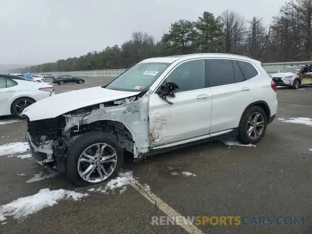 1 Photograph of a damaged car 5UXTY5C03M9H72722 BMW X3 2021