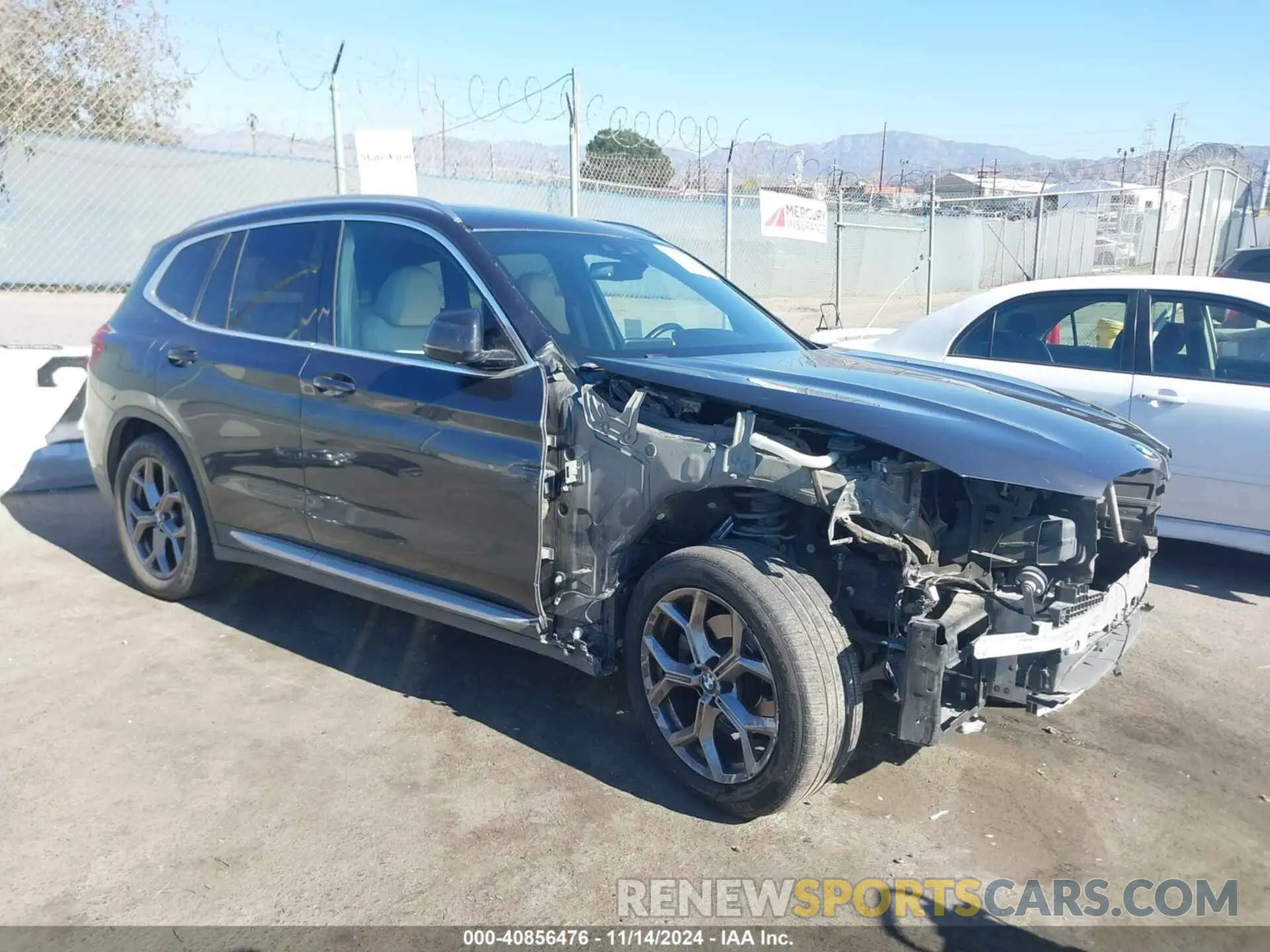 1 Photograph of a damaged car 5UXTY5C05M9846123 BMW X3 2021