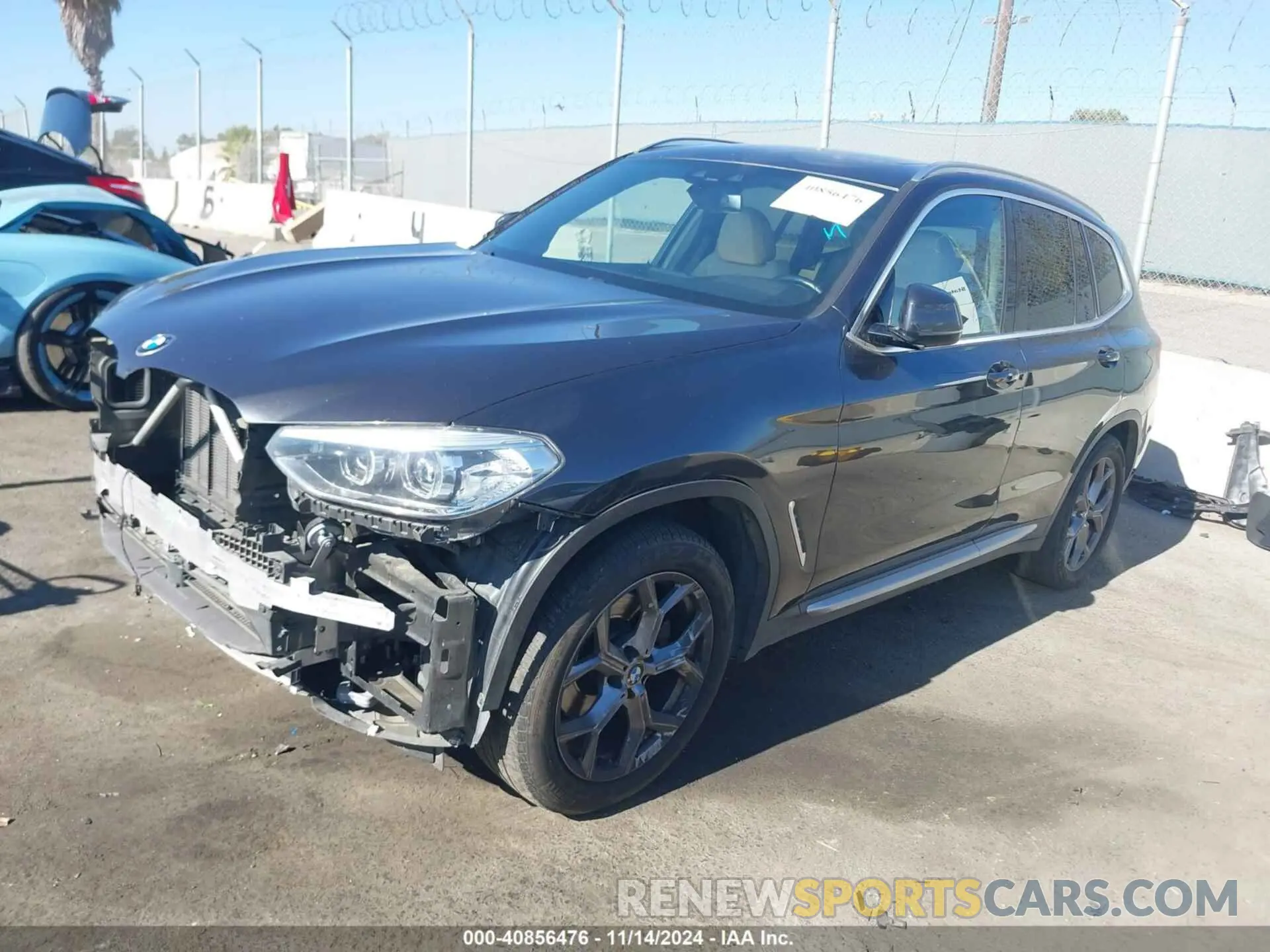 2 Photograph of a damaged car 5UXTY5C05M9846123 BMW X3 2021