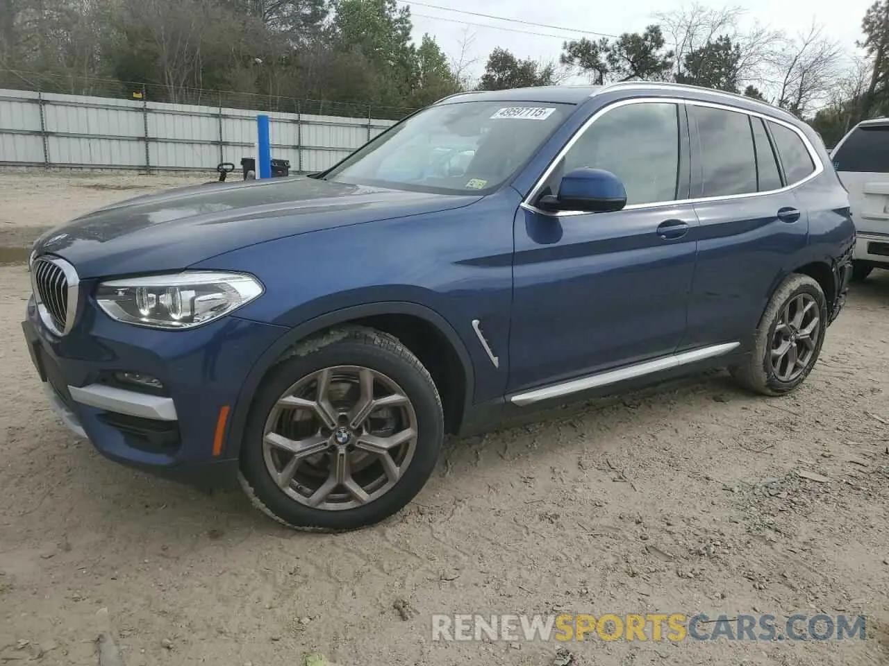 1 Фотография поврежденного автомобиля 5UXTY5C06M9F30958 BMW X3 2021