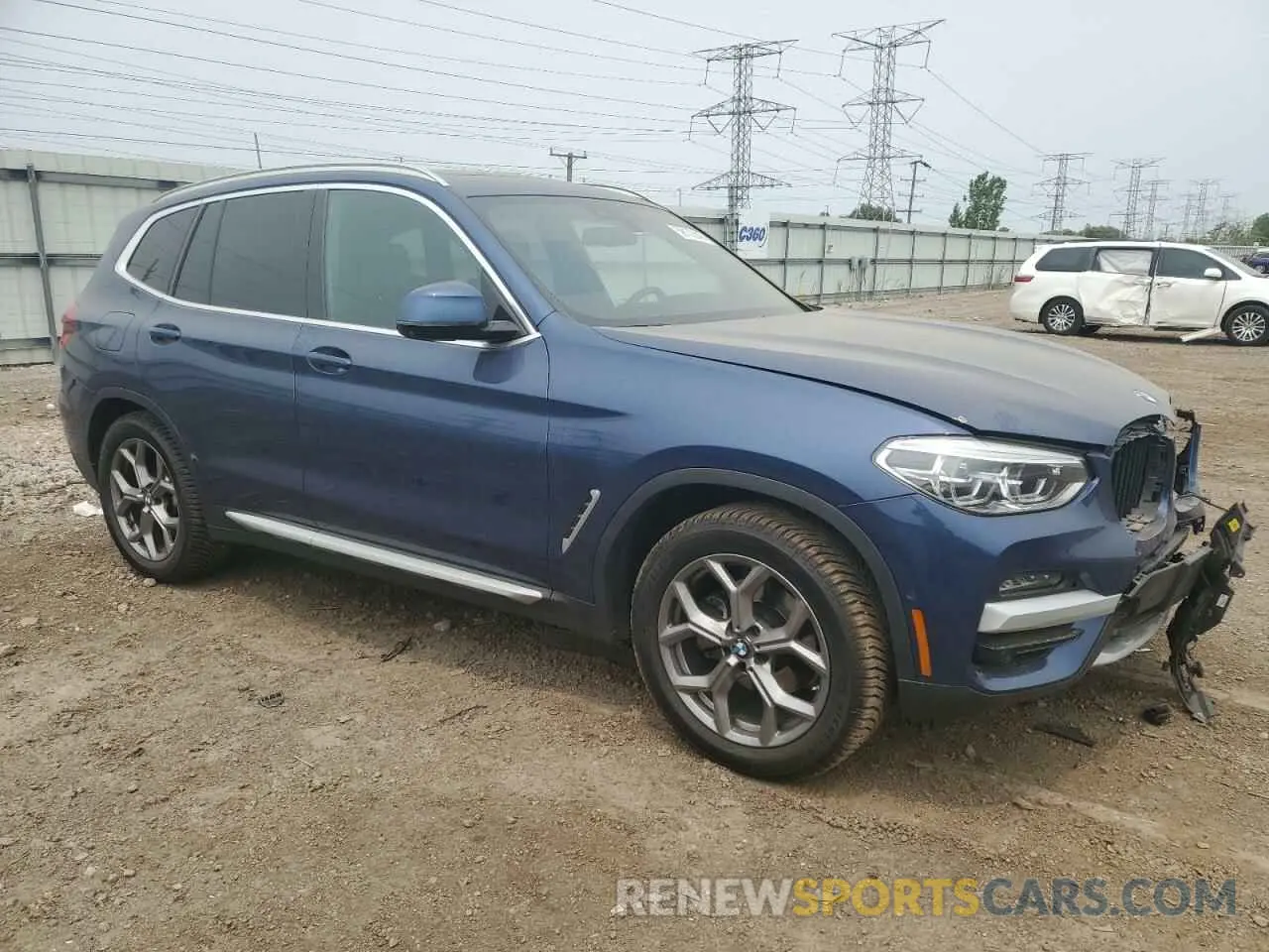 4 Photograph of a damaged car 5UXTY5C07M9H17366 BMW X3 2021