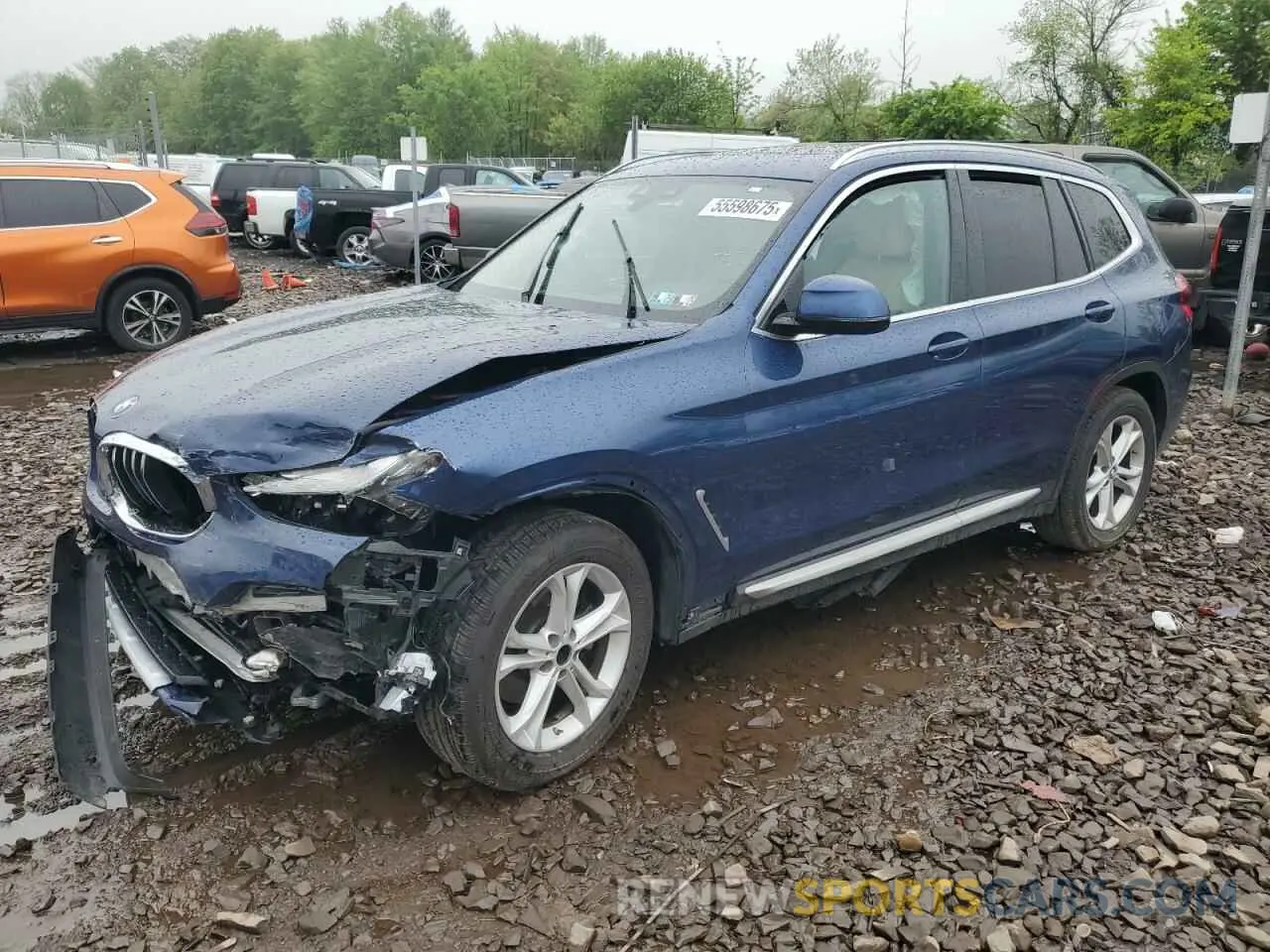 1 Фотография поврежденного автомобиля 5UXTY5C09M9E17120 BMW X3 2021