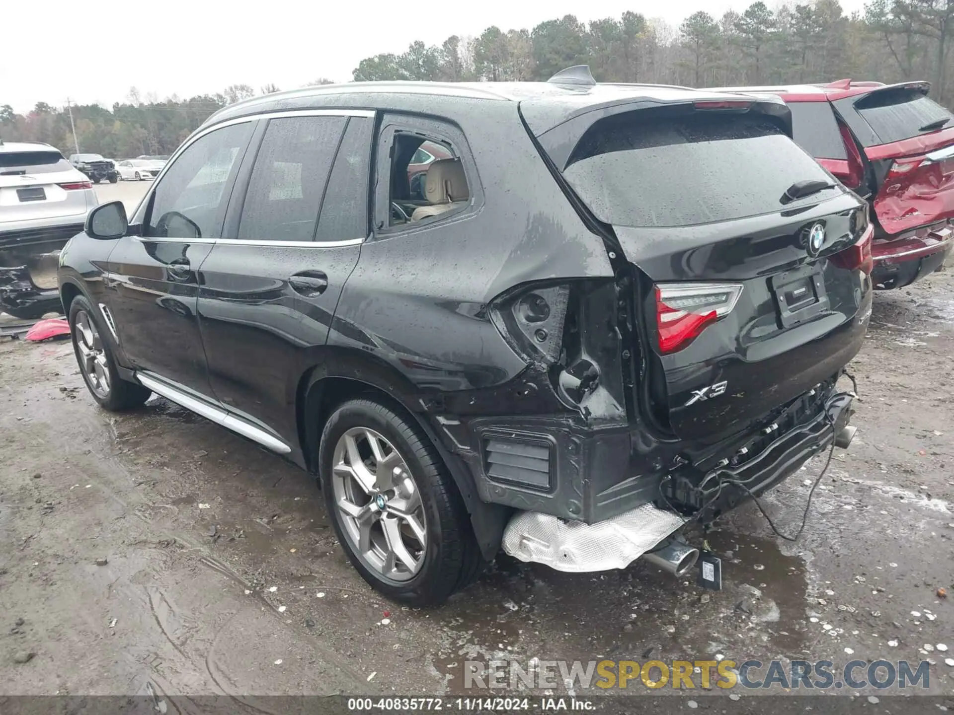 3 Фотография поврежденного автомобиля 5UXTY5C09M9F25818 BMW X3 2021